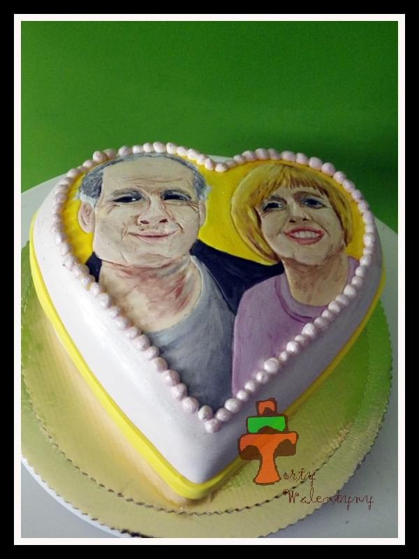 Tort rocznicowy #portret #rocznica #tort