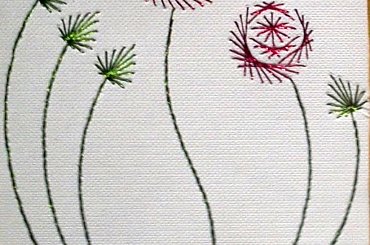 Obrazki z szycia wzięte - na podstawie wzoru ze stitchingcards.com #kwiat #róża #fantagiro7 #HaftMatematyczny #ObrazkiZSzyciaWzięte