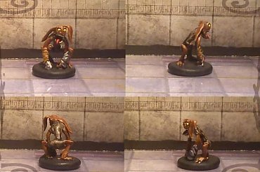 Brązowy sługa #blue #brown #figurki #green #handmade #homemade #miniatures #Minion #Overlord #red