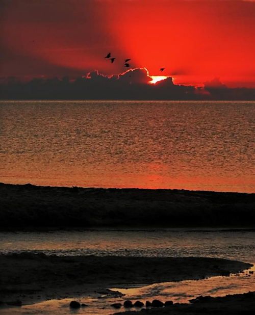 Zlot (czarownic?) #wschód #sunrise #sea #morze