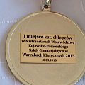Mistrzostwa Województwa Kujawsko-Pomorskiego Szkół Gimnazjalnych w Warcaby Klasyczne 2015 - Gimnazjum nr 3 Toruń, dn. 18.03.2015r.