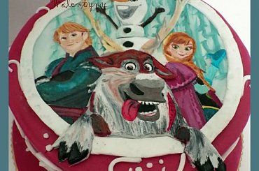 Tort Kraina Lodu #frozen #KrainaLodu #tort #TortyKraków #TortyWalentynki