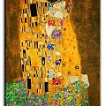 Gustav Klimt - Der Kuss - 60x90cm Jugendstil Leinwand dzial reprodukcja czyli wydruk cena 39,99 euro wys 0e