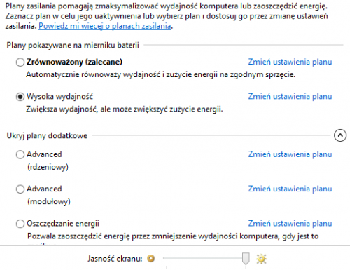plany zasilania